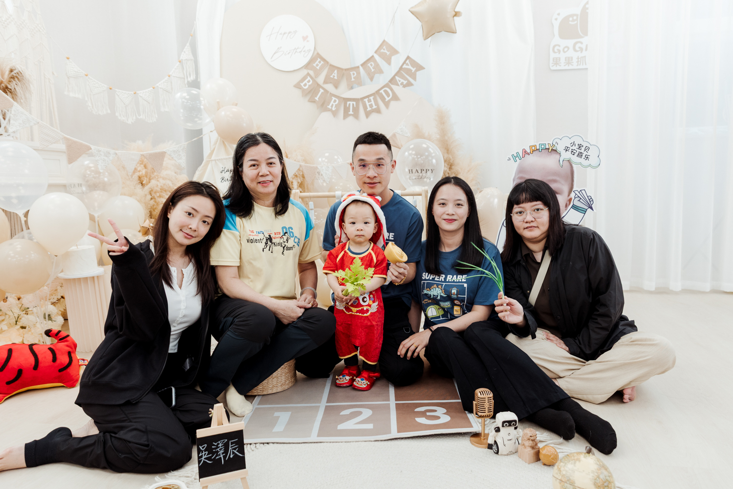 平日攝影棚抓周