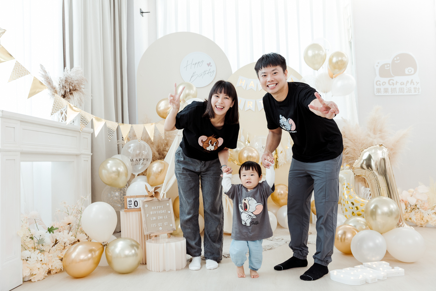 平日攝影棚抓周